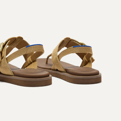 The T¨CStrap Sandal - Metallic Golden Sun