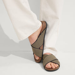 The Weekend Slide - Toffee Stripe