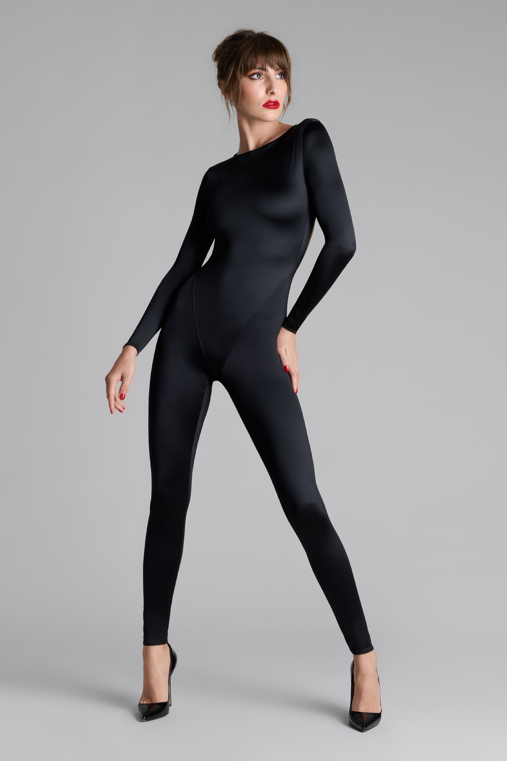 Catsuit dos ouvert manches longues - French Kiss