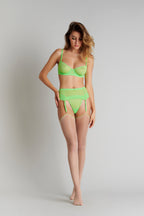 Bas coupés roulés couture fluo 20D - Legwear