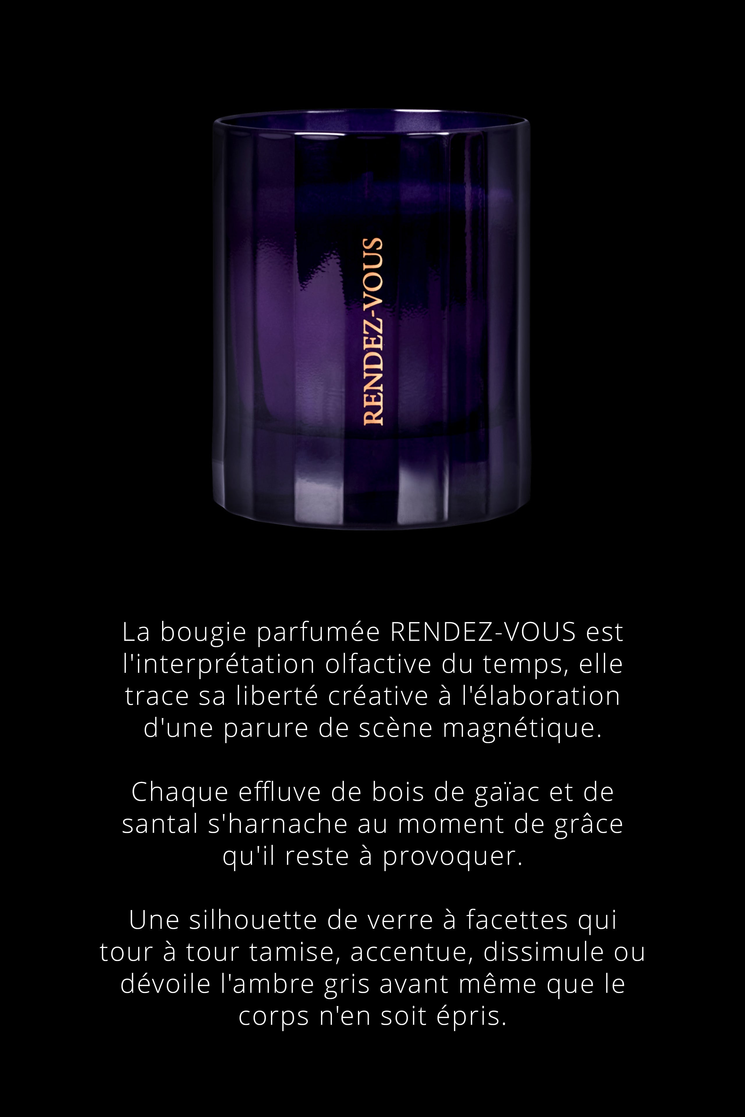 Bougie d'ambiance notes Musquées - Rendez-Vous