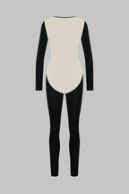 Catsuit manches longues dos transparent - Pure Tentation