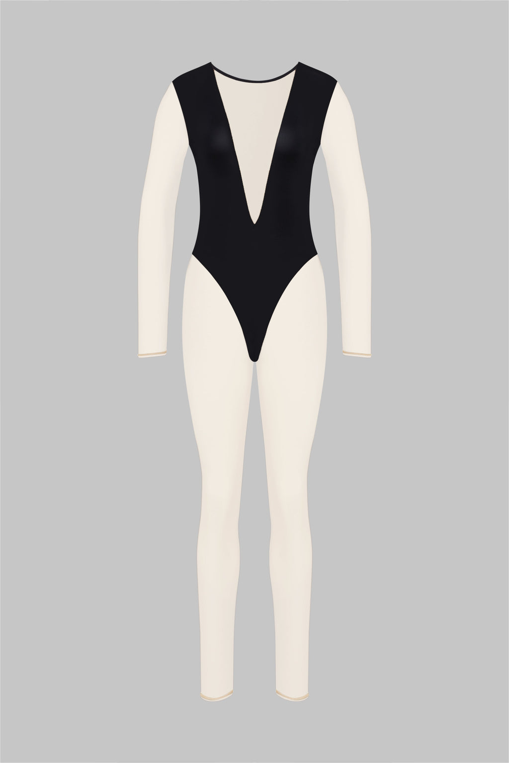 Catsuit col V manches longues - Pure Tentation