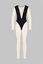Catsuit col V manches longues - Pure Tentation