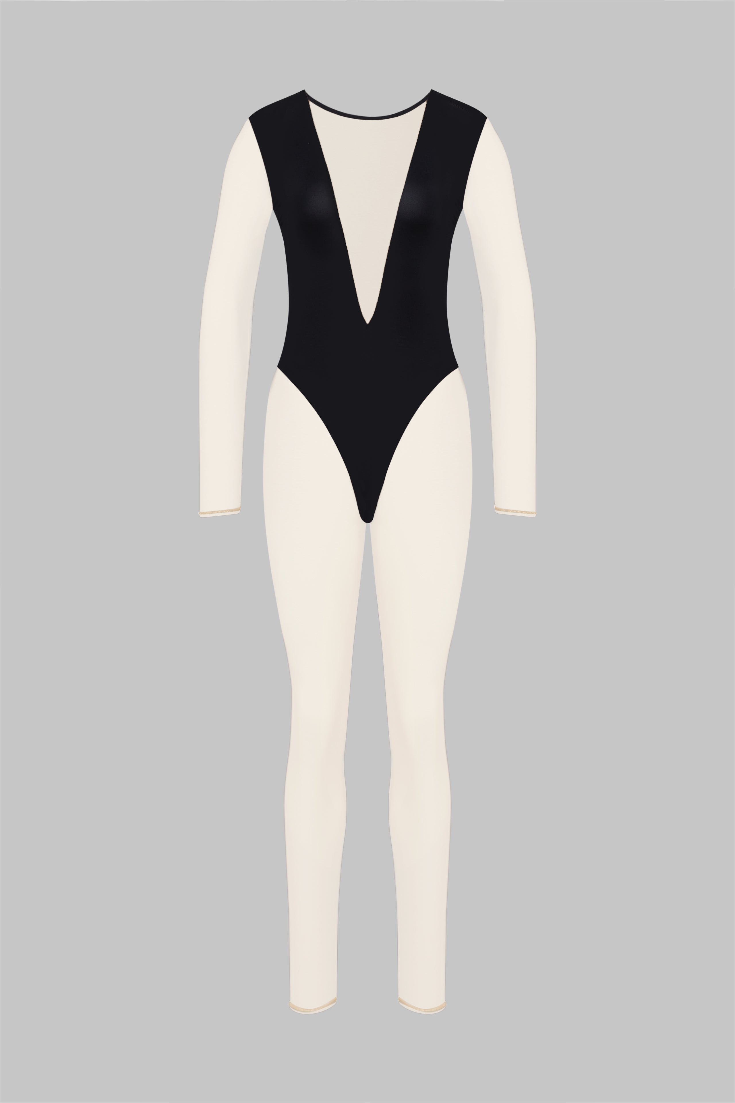 Catsuit col V manches longues - Pure Tentation