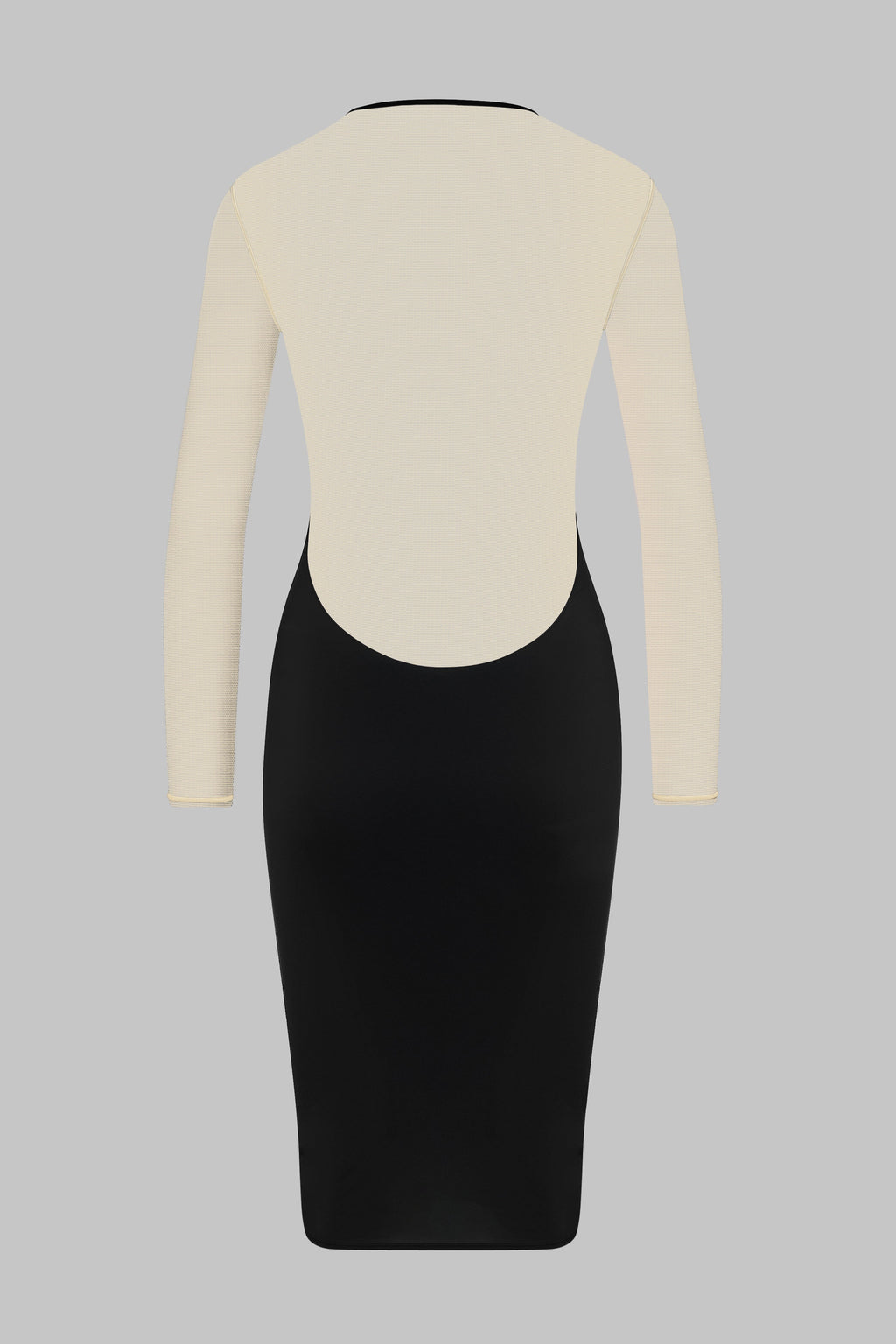 Robe midi manches longues col V - Pure Tentation