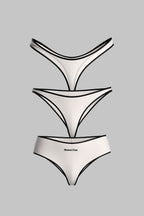 Set de 3 Bas Beige Clair - La Parisienne