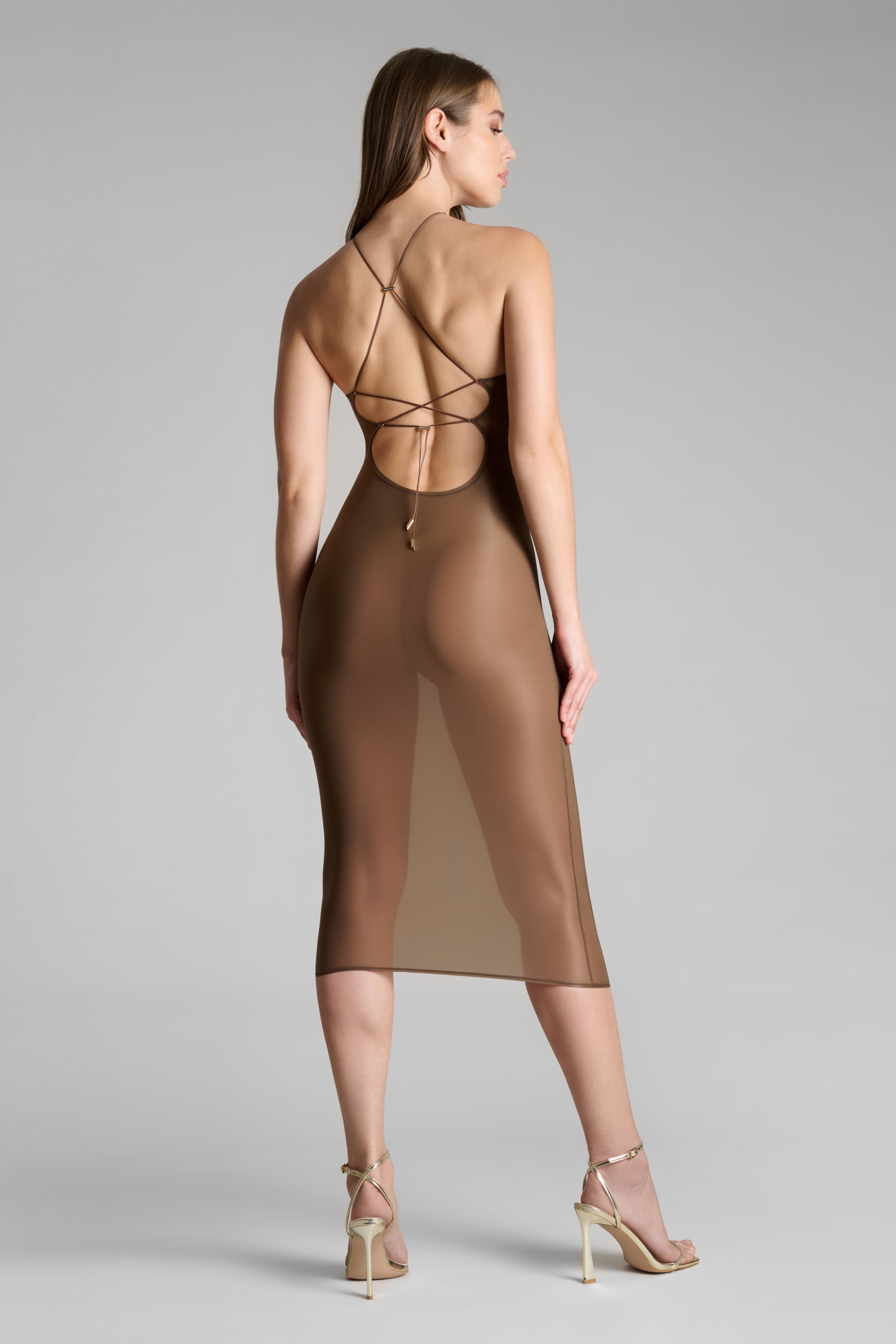 Robe midi dos ouvert - French Kiss Light