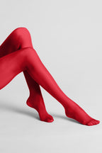 Bas Coupés Roulés 40D - Rouge - LEGWEAR