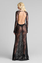 030 Robe longue dentelle dos nu - Le Vestiaire