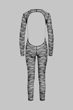 Catsuit manches longues dos ouvert - Flashback