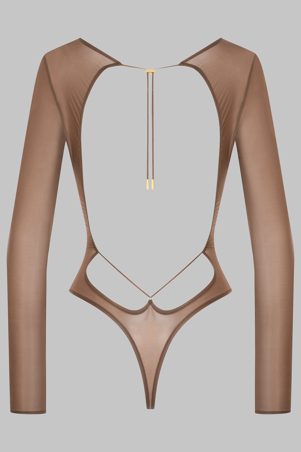 Body string dos ouvert manches longues - French Kiss Light