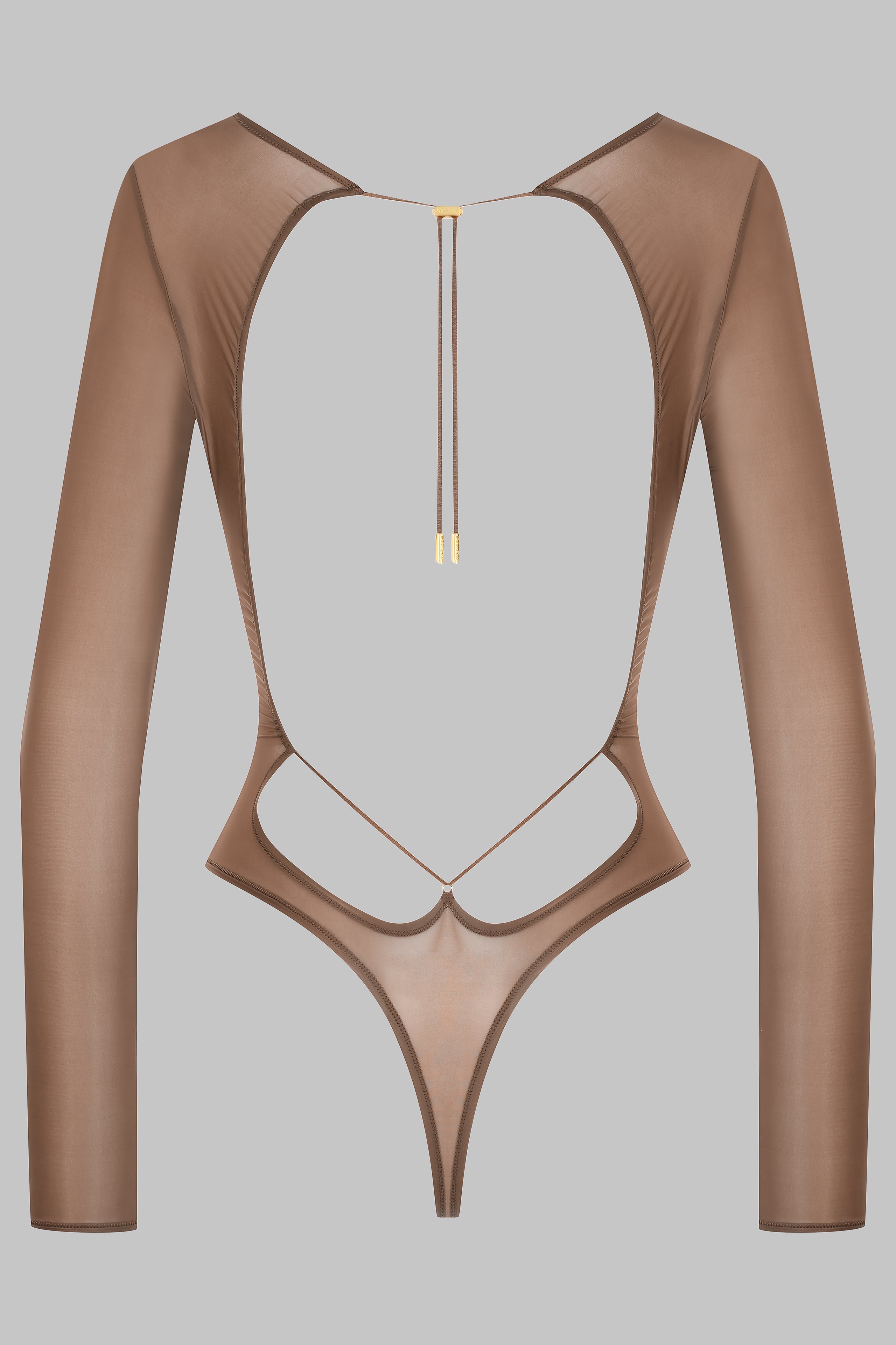 Body string dos ouvert manches longues - French Kiss Light