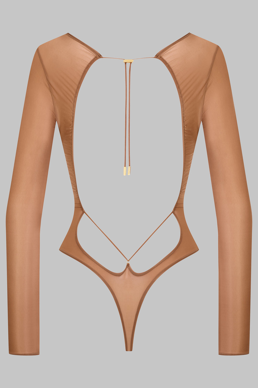 Body string dos ouvert manches longues - French Kiss Light