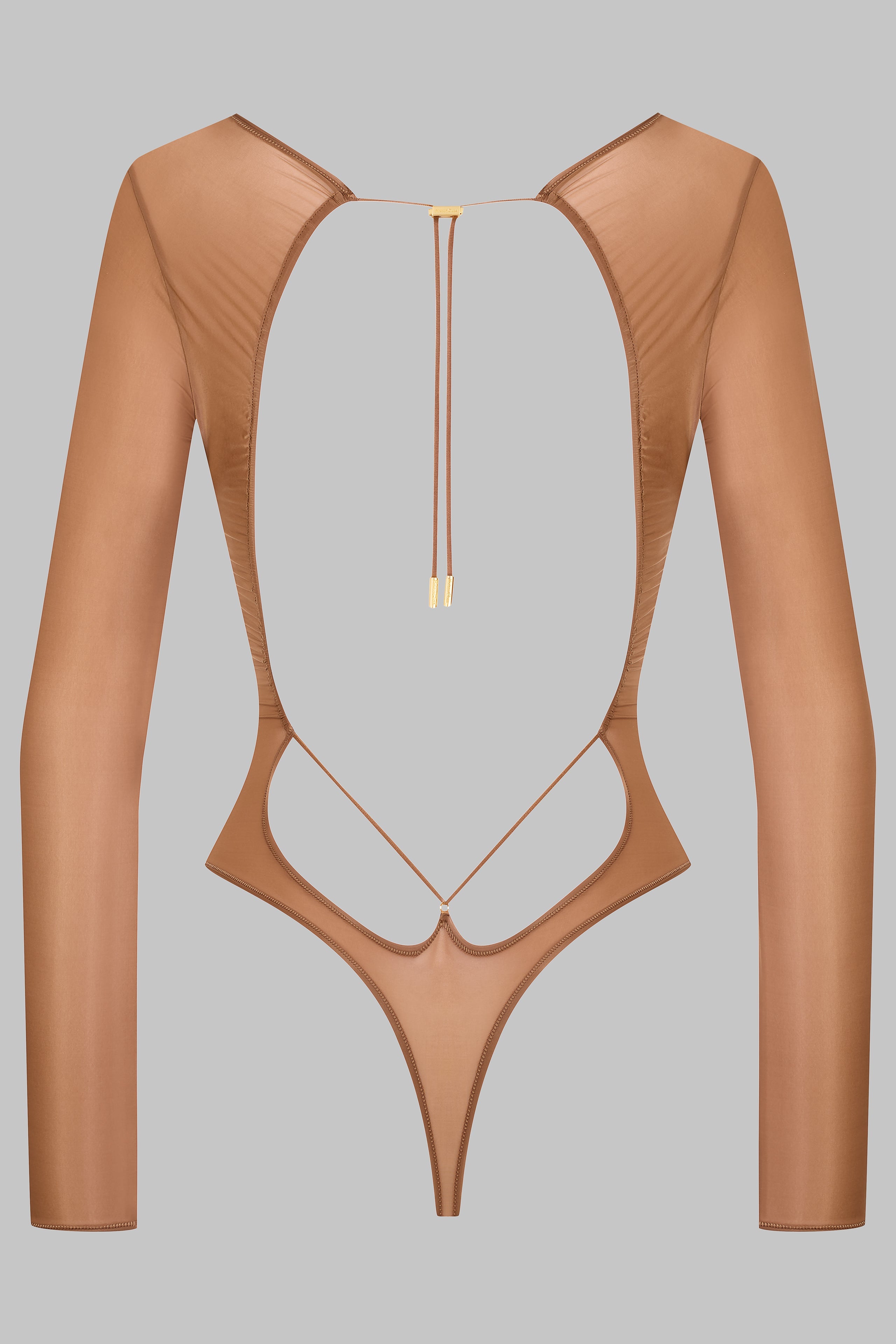 Body string dos ouvert manches longues - French Kiss Light