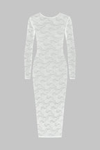 Robe midi manches longues - Flashback