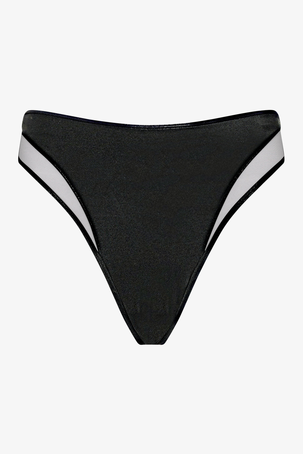 Maillot de bain tanga taille haute - Minuit
