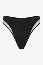 Maillot de bain tanga taille haute - Minuit