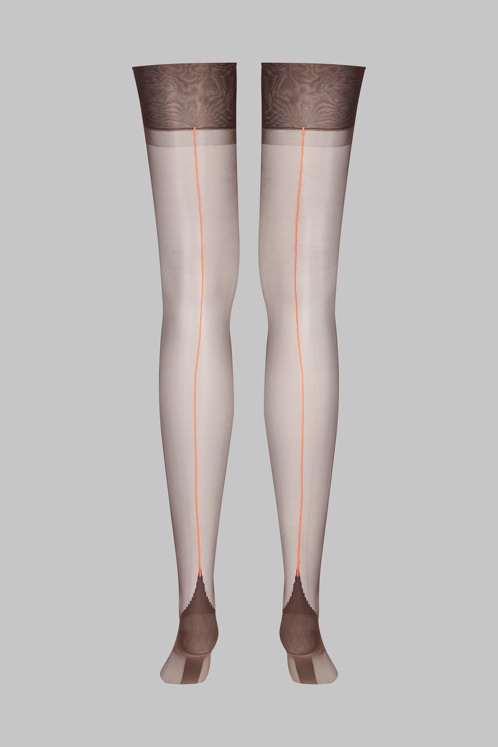 Bas nylon authentique couture fluo 15D - Legwear