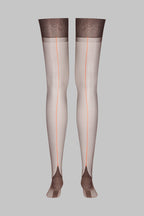 Bas nylon authentique couture fluo 15D - Legwear