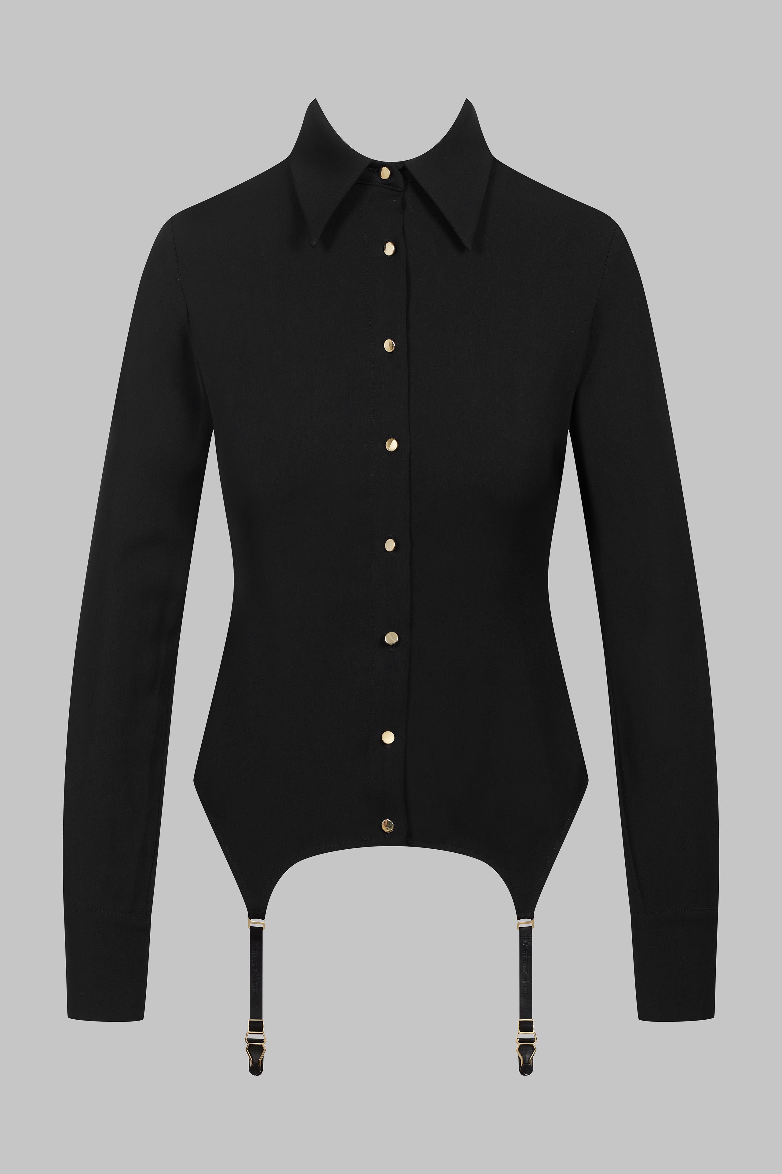 032 Chemise porte-jarretelles dos dentelle - Le Vestiaire