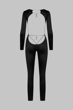 Catsuit dos ouvert manches longues - French Kiss